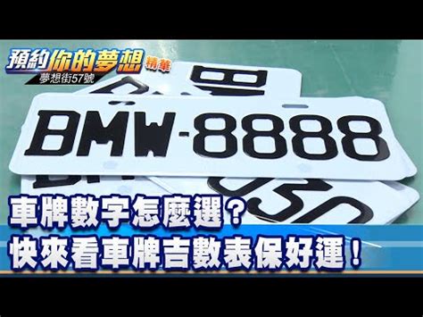 81數理車牌|車牌數字怎麼選，快來看車牌數字吉凶對照表